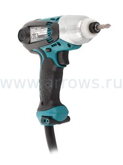 Шуруповёрт сетевой ударный MAKITA TD0101 (230 Вт, 100нм, 0.99кг, рег.об.)  (TD0101)