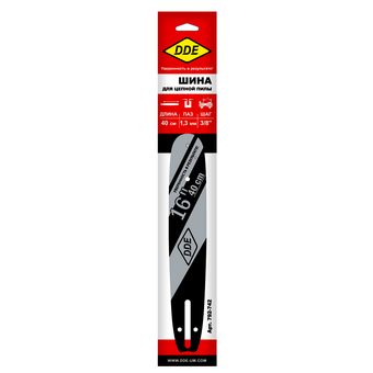 Шина пилы цепной сварная DDE 16"/ 40 см 3/8"-1,3-56 зв (для цепи 91P/VS/VXL)(160SDEA041)