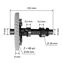 Распредвал UNITED PARTS 168F/170F/GX160/GX200 шестерня нейлон