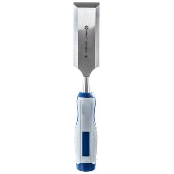 Стамеска плоская КОБАЛЬТ 40 х 140 мм, CR-V, двухкомпонентная рукоятка, подвес (245-640)