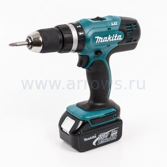 Дрель аккумуляторная ударная MAKITA DHP453RFE (18V, 42нм, 2акб 3Ач, кейс)