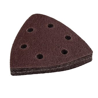 Насадка для МФИ ПРАКТИКА шлиф.листы, дельта, VELCRO, 6 отверстий 93 мм, P 40, 10 шт. (240-430)