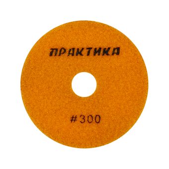 Круг алмазный гибкий шлифовальный ПРАКТИКА 100 мм для мокрого шлифования, P 300