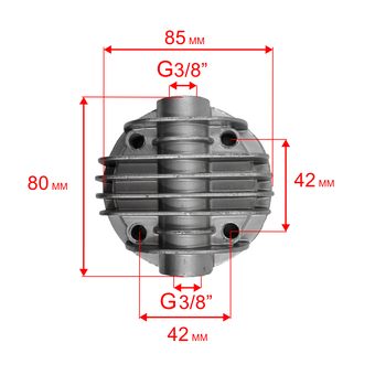 Головка цилиндра QUATTRO ELEMENTI Piccolo 6 (770-186-023)
