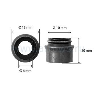 Колпачок маслосъемный UNITED PARTS для дизельного двигателя UD186