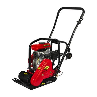 Виброплита DDE VP 55 CK (2,8 л.с., плита 430×310 мм, до 250 кв. м/час, 54 кг, гл. упл. 20 см, колеса)