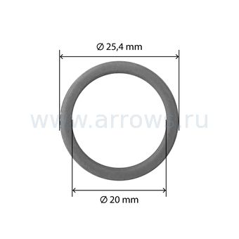 Кольцо переходное (втулка) UNITED PARTS 20х25,4х10мм для бензорезов STIHL / ECHO (пластиковое)