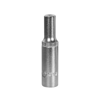 Головка торцевая глубокая КОБАЛЬТ 1/4", 4 мм, CR-V, подвес (643-880)