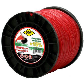 Корд триммерный DDE "Speed line" (звезда, диаметр 2,0 мм, длина 520 м)