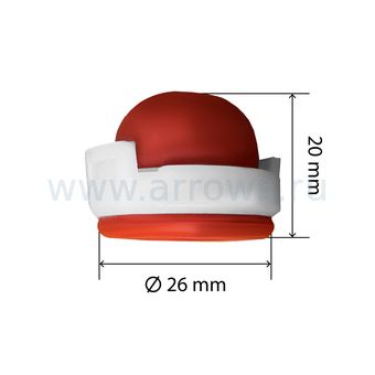 Праймер подкачки топлива UNITED PARTS для газонокосилок B&S (без отверстия) (аналог 694394, 494408, 281661, 691947)