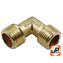 Фитинг-переходник UNITED PARTS -уголок для компрессора, резьба внешняя 3/8"×3/8"