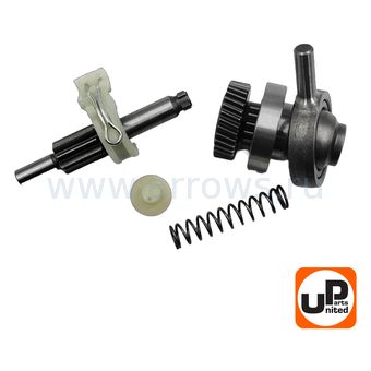 Вал редуктора UNITED PARTS для перфоратора BOSCH GBH2-26RE (с подшипником качения) (аналог 1617000579, 1615819028)
