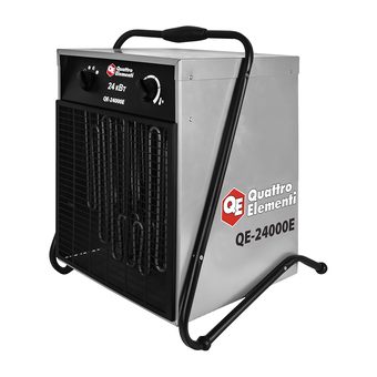 Нагреватель электрический с ТЭН QUATTRO ELEMENTI  QЕ-24000 E (12,0/24,0 кВт, 380В-3ф, 1700 м3/час)