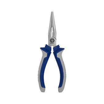 Длинногубцы КОБАЛЬТ 160 мм, с кусачками для проволоки, 2-х компонентные рукоятки, HCS, подвес (647-154)