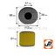 Фильтр воздушный UNITED PARTS для двигателя 188/190/192F, HONDA GX340/GX390 (овальный) (аналог 17210-ZE3-505)