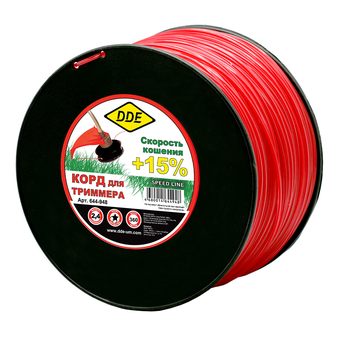 Корд триммерный DDE "Speed line" (звезда, диаметр 2,4 мм, длина 360 м)