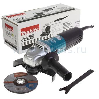 Шлифмашина угловая MAKITA GA5040C (1400 Вт, 125 мм,рег.об, пл.пуск ,2,7кг, кор.) (GA5040C)