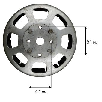 Якорь DDE (ротор) DPG2101i со стороны глушителя-левый