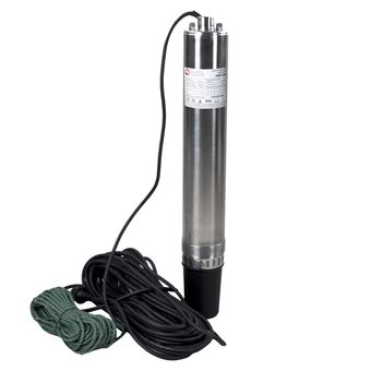 Насос глубинный QUATTRO ELEMENTI Deep 1000 (1000 Вт, 5200 л/ч, для чистой, 60 м, 10.8 кг, нерж.корпус, пров. 20м) (918-665)