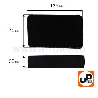 Фильтр воздушный UNITED PARTS для двигателя 168/170F, GX160/200 14×7.5×1.5 (паралоновый) (аналог 17211-ZB2-000)