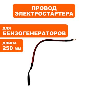 Провод DDE (+) красный 250 мм для аккумулятора унив. (029969900221)