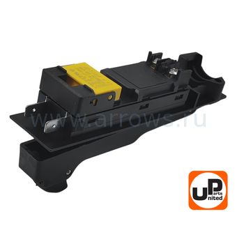 Выключатель курковый UNITED PARTS для УШМ MAKITA 9069, GA9020, GA9030 (2 контакта) (аналог 650100-2)