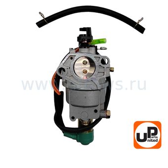 Карбюратор UNITED PARTS 188F/190F, GX390 с эл.-маг. клапаном для вакуумного регулятора