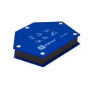 Угольник магнитный КОБАЛЬТ 145 х 110 мм, на 6 углов: 30, 45, 60, 75, 90, 135 градусов, магнит до 34 кг., блистер (918-290)