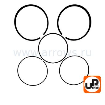 Кольцо поршневое UNITED PARTS Ø90×2,0 мм 190F компл.