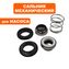 Сальник механический QUATTRO ELEMENTI Sewage 1100F Ci-Cut (мах: Ø24мм, Ø15мм, высота 37мм) (кер: Ø28мм, Ø16мм, высота 7мм) --> 910-157-17