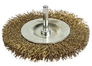 Кордщетка для дрели радиальная мягкая ПРАКТИКА 100 мм, хвост 6 мм (773-408)