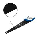 Ножовка по дереву КОБАЛЬТ чистый рез, 450 мм, шаг 3.5 мм (7TPI), тефлоновое покр-е, закаленные зубья, 3D-заточка, 2-х комп. рукоятка (246-15