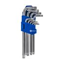 Набор ключей угловых удлинённых КОБАЛЬТ Tamper TORX: T10, T15, T20, T25, T27, T30, T40, Т45, Т50, CR-V, подвес (924-016)