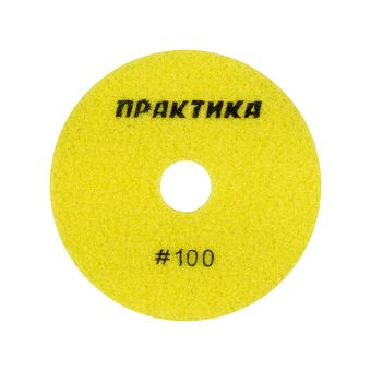 Круг алмазный гибкий шлифовальный ПРАКТИКА 100 мм для сухого шлифования, P 100