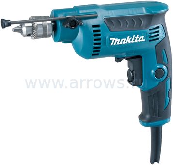Дрель сетевая безударная MAKITA DP2010 (370 Ватт,рег.оборот, 6.5 мм, вес 1 кг )