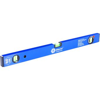 Уровень строительный КОБАЛЬТ Комфорт, МАГНИТНЫЙ 600 мм, профиль 20 x 49 мм, 3 глазка из них 1 поворотный, точность 1 мм/м (243-059)