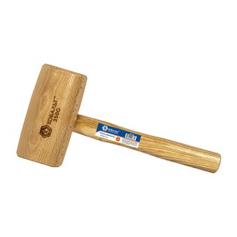 Киянка КОБАЛЬТ 350 гр., деревянная рукоятка из ясеня, круглый боёк, диаметр бойка 70 мм (918-732)
