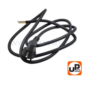Шнур сетевой UNITED PARTS 3×1,5 мм.кв. - 1,5 м, ПГА-ВП (медь, термоэластопласт ±50С°) (90-0453)