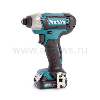 Шуруповёрт аккумуляторный ударный MAKITA TD110DWAE (10.8 В, 110нм, 1 кг, 2акк.Li-ion.2 A (TD110DWAE)