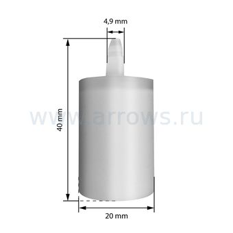 Фильтр топливный UNITED PARTS для всех моделей HUSQVARNA (пластик) (аналог 5034432-01)