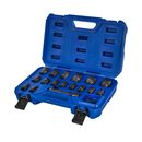 Набор головок торцевых ударных КОБАЛЬТ 1/2", 21 ПРЕДМЕТ: головки 16 шт. (10 - 32 мм), удл-ль, 2 кольца, 2 штифта, CR-MO, кейс (917-131)