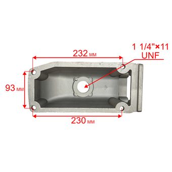 Фланец DDE PTR80H нагнетательный (80SP-025)