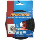 Круг абразивный торцевой ПРАКТИКА 125 х 22 мм Р 60 (1 шт)  картонный подвес (038-708)