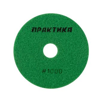 Круг алмазный гибкий шлифовальный ПРАКТИКА 100 мм для мокрого шлифования, P1000
