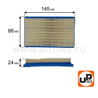 Фильтр воздушный UNITED PARTS для двигателя DDE 4,5 л.c. (культиватор DDE Пегас 792-049) /HONDA GXV140/GCV160 (аналог 17211-ZG9-M00)