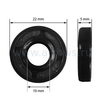 Сальник редуктора UNITED PARTS 22х10х5мм для перфоратора HR2470, HR2460, DHR241, BHR241 (аналог 213077-8)