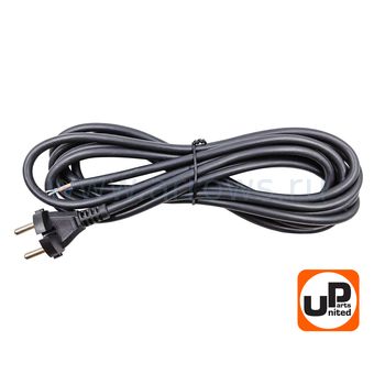 Шнур сетевой UNITED PARTS 2×1,5 мм.кв. - 4,0 м, ПГА-ВП (медь, термоэластопласт ±50С°) (90-0451)