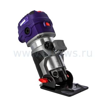 Фрезер сетевой ПУЛЬСАР ФЭ 700C (700Вт, 6-8 мм, 12000-30000 об/мин, сумка, 1,5 кг) + насадки фрезерная, кромочная и наклонная.