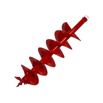 Шнек двухзаходный для грунта DDE мотобура (Ø = 200 мм, L = 800 мм, посадка на вал 20 мм) старый арт. DGA-200/800