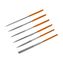 Набор надфилей КОБАЛЬТ алмазных, длина рабочая/общая 140 х 50 мм, обрезиненные рукоятки, зернистость Р120, 6 ШТУК, блистер (790-144)